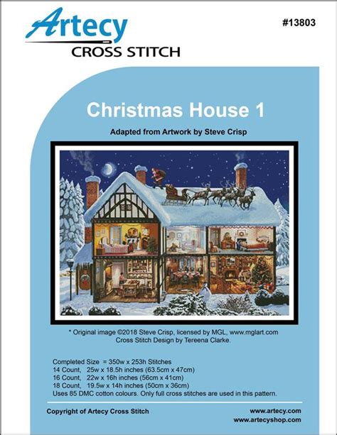Image result for Christmas House Cross Stitch Patterns