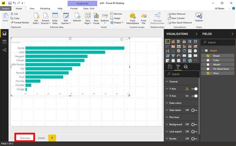 Image result for Matrix Visualization with Drill through in Power Bi
