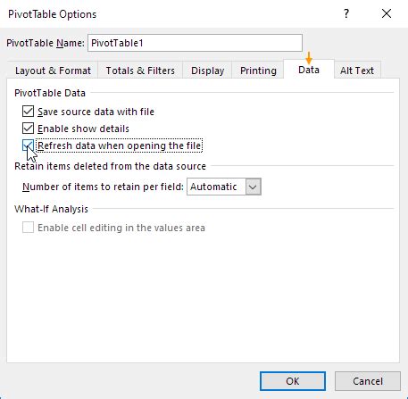 Toradh íomhá ar How to Update PivotTable Data