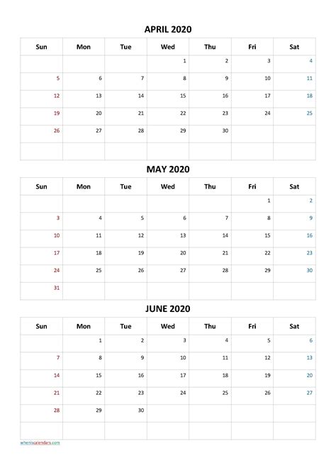 Image result for Free Printable 3 Month Calendar Template