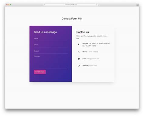 37 Free Awesome Bootstrap Contact Form Templates 2021 - Colorlib