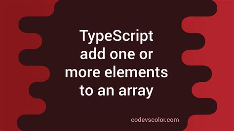 TypeScript Append to Array に対する画像結果