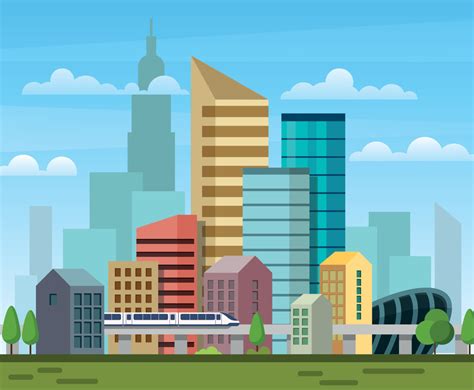 City Skyscraper Background | FreeVectors