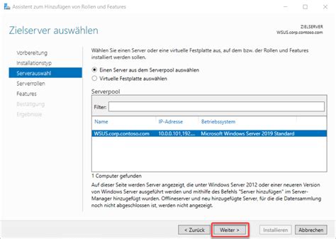 Toradh íomhá ar WSUS Install