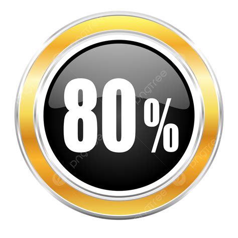 Image result for 80% Icon