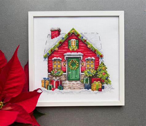 Image result for Christmas House Cross Stitch Patterns