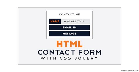 Image result for Contact Form HTML/CSS