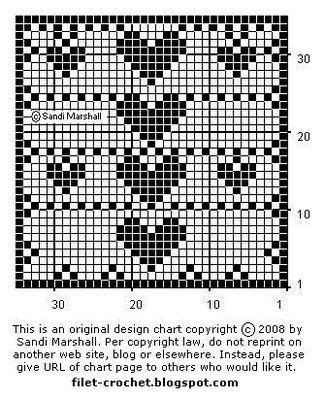 Image result for Filet Crochet House Charts