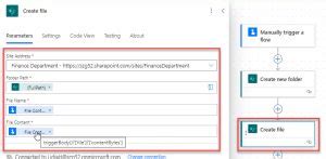 Image result for Create File SharePoint Power Automate