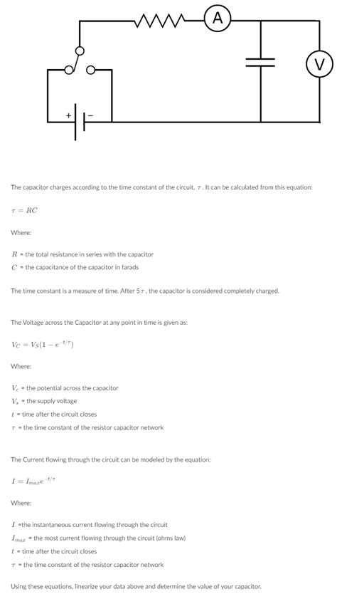 Image result for Capacitor Equation Tao