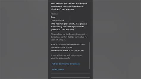 Image result for Roblox Ban Image for Spamming