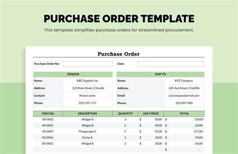 Image result for Template for Purchase Order Website