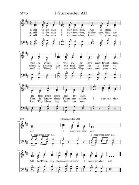 Image result for I Surrender All Hymnal