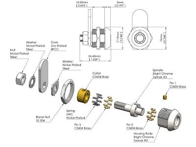 Toradh íomhá ar Rotating Cam Lock