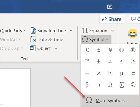 Toradh íomhá ar How to Add Pi Symbol in Word