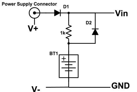 Image result for Battery Backup Circuit Diagram