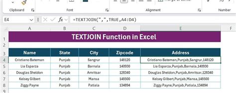 Image result for Textjoin in Excel Uses and Examples