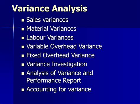 Image result for Meaning of Variance Analysis