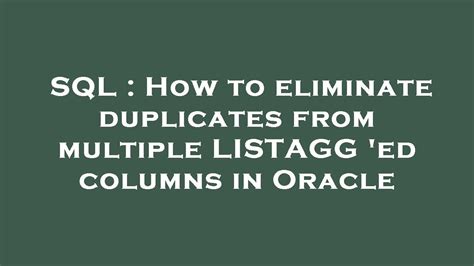 Afbeeldingsresultaten voor SQL Exclude Duplicates