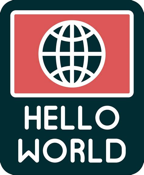 Image result for Hello World Icon