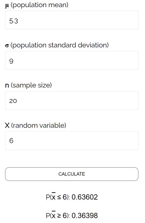 Image result for Calculate Mean of Sampling Distribution