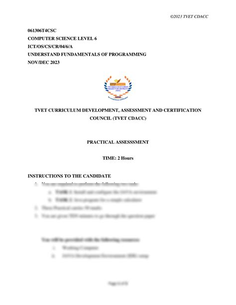 Image result for Fundamentals of Programming Test