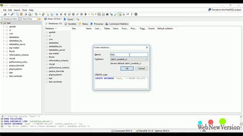 Toradh íomhá ar MariaDB and HeidiSQL