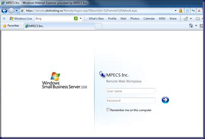 Remote Web Workplace に対する画像結果