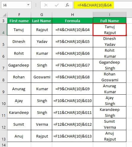 Image result for How to Combine Strings in a Single Cell Excel