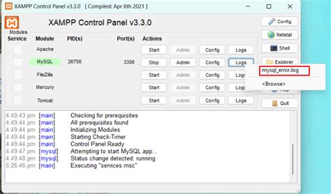 Image result for Xampp MySQL Cannot Start