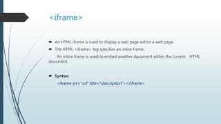 Image result for What Is Static HTML Iframe