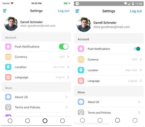 Image result for UI Profile React Native