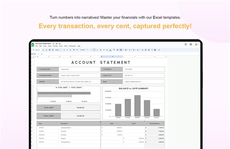 Image result for Blank Account Statement Template Excel