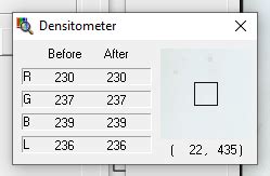 Toradh íomhá ar Densitometer Photography