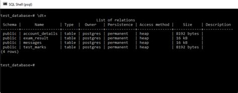 Image result for Table Di PostgreSQL