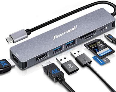 Dual Monitor Adapter,HDMI Dual Monitor Adapter,8IN1 USB C to Dual HDMI ...