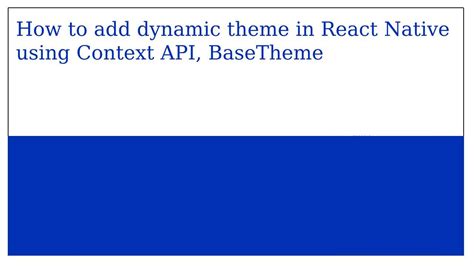 Image result for Use Theme React Native
