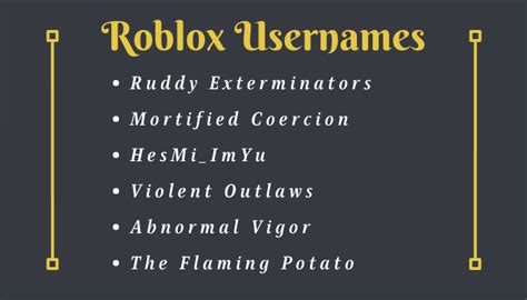 Image result for Unique Roblox Names