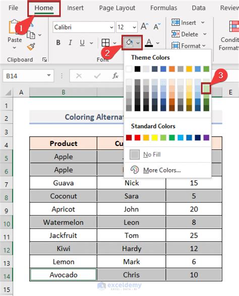 Image result for How to Add Alternate Rows in Excel