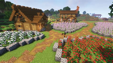 Toradh íomhá ar Minecraft Farming Flowers