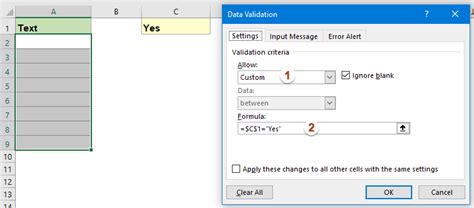 Image result for Data Validation Excel Text