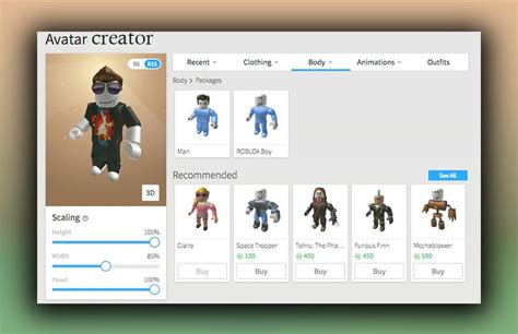 Toradh íomhá ar Advanced Menu Avatar Editor Roblox