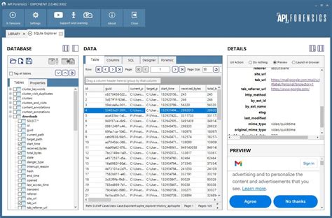 Afbeeldingsresultaten voor SQLite Forensic Explorer