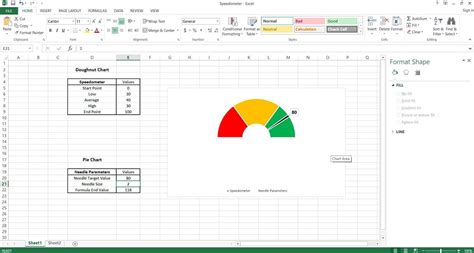 Image result for Create Speedometer Chart Excel