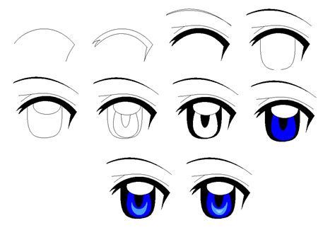 How I draw anime eyes by Anodite on DeviantArt
