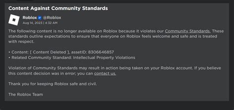 Toradh íomhá ar Roblox DMCA