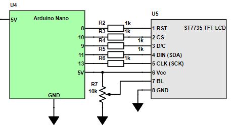 Image result for ST7735 20 Pin TFT