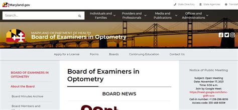 Afbeeldingsresultaten voor Board of Optometry