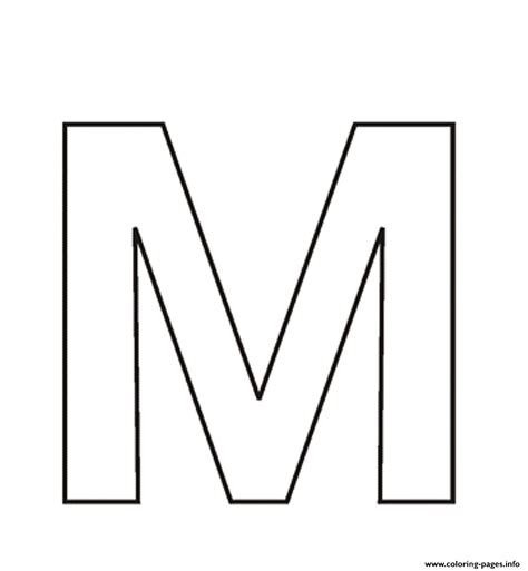Printable Alphabet Letter M Template に対する画像結果