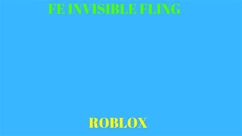 Afbeeldingsresultaten voor Roblox Fe Fling Invisible Script